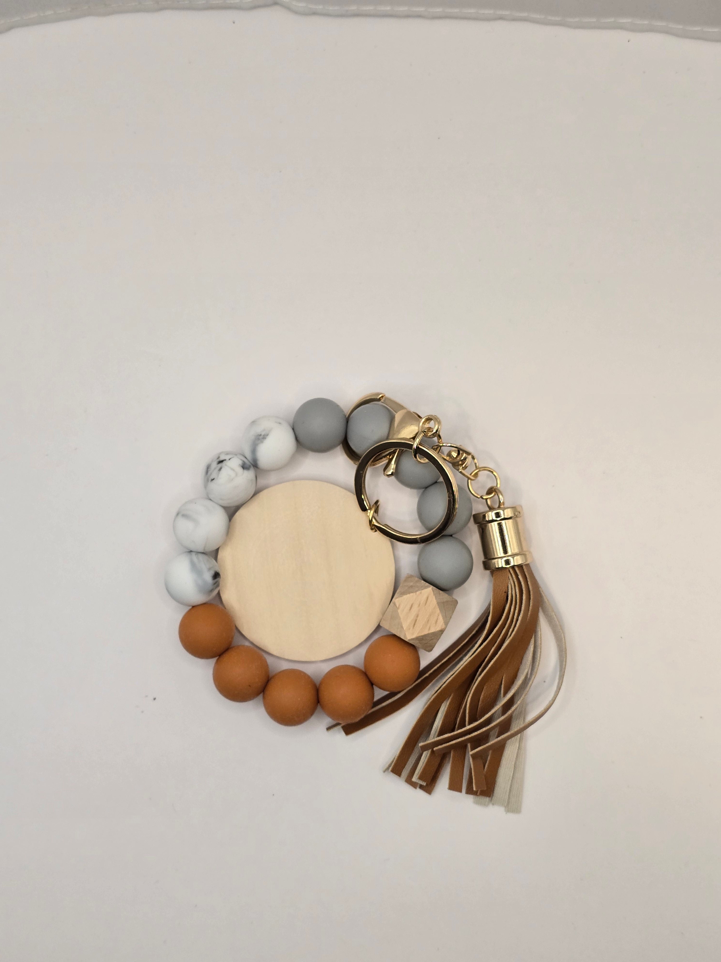 Silicone Beaded Wristlet