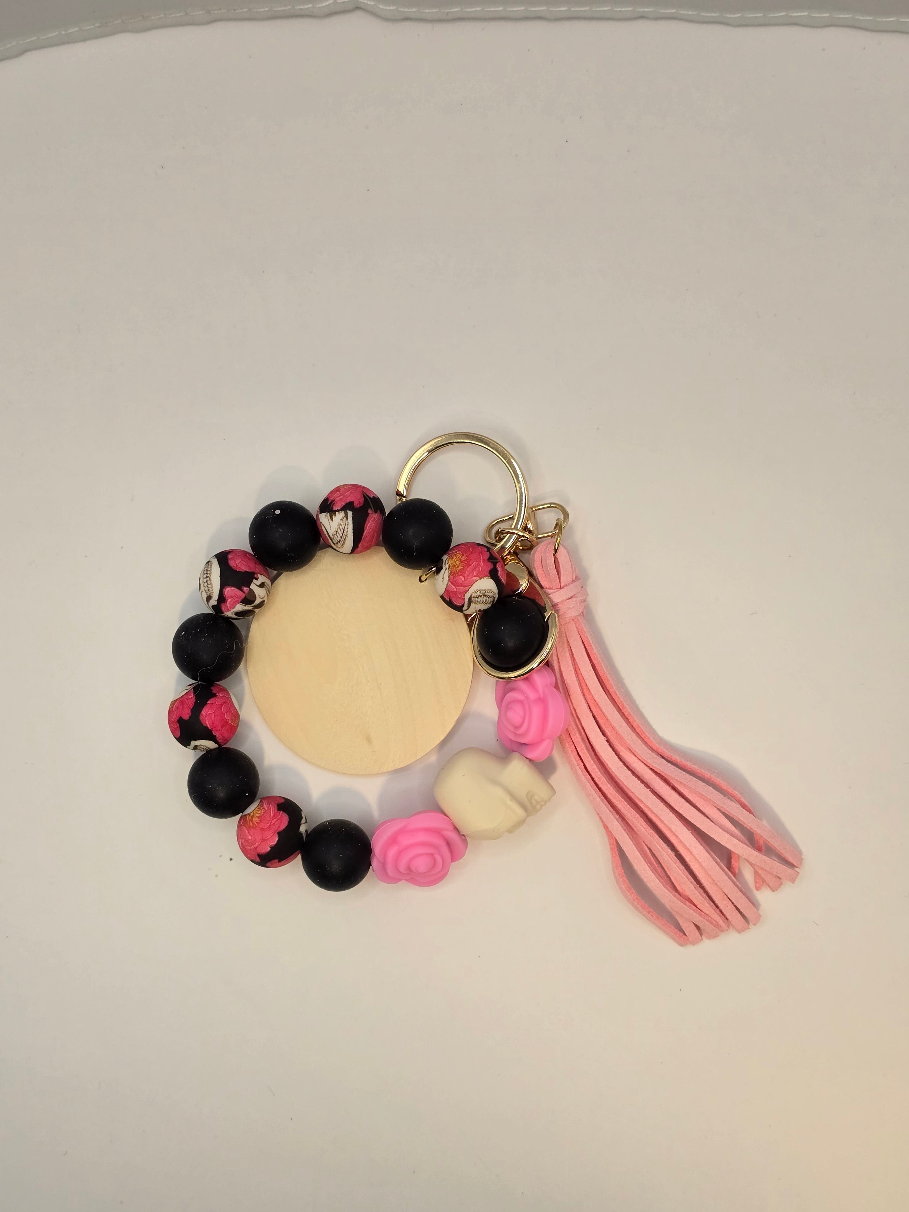 Silicone Beaded Wristlet