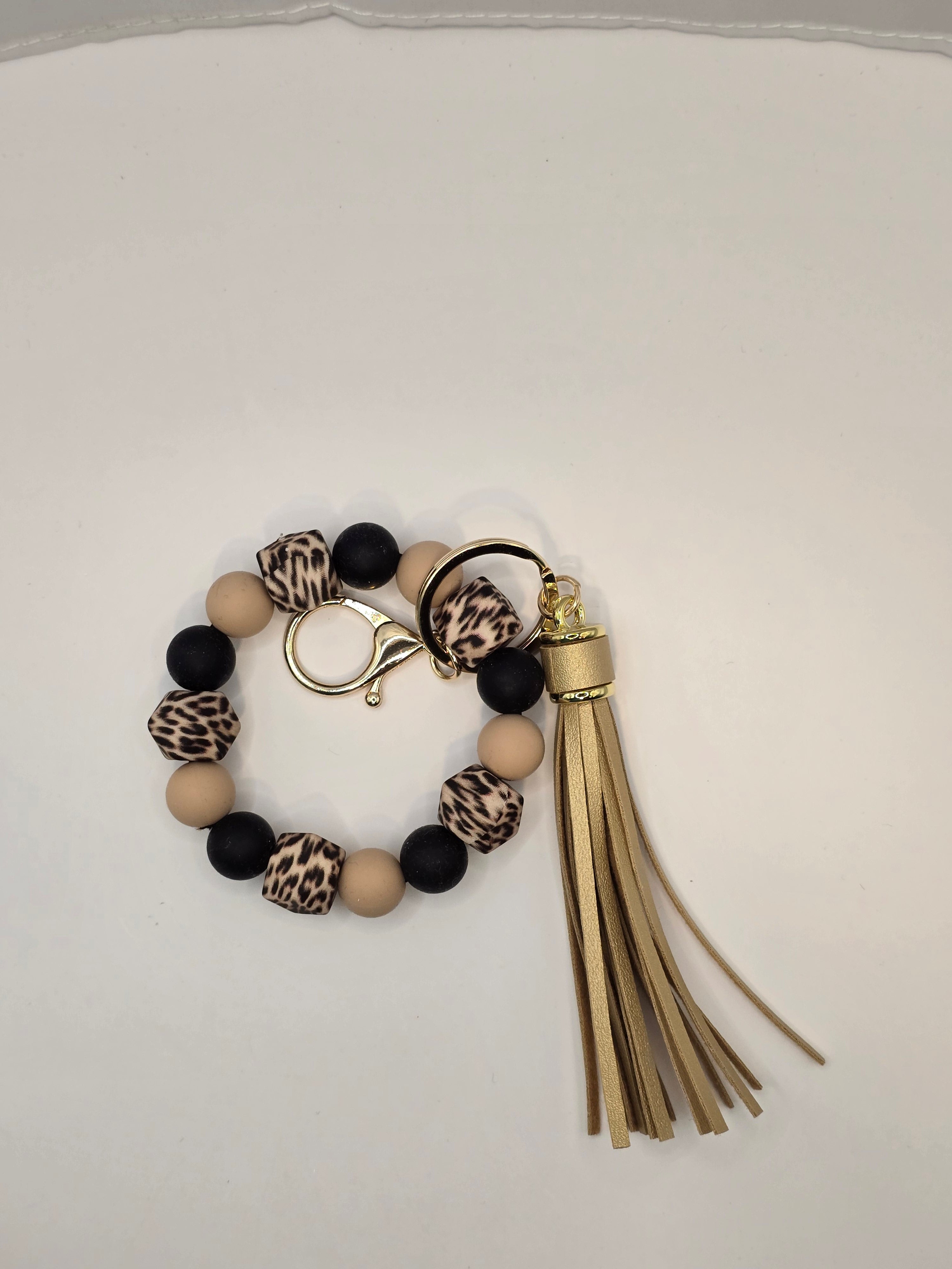 Silicone Beaded Wristlet