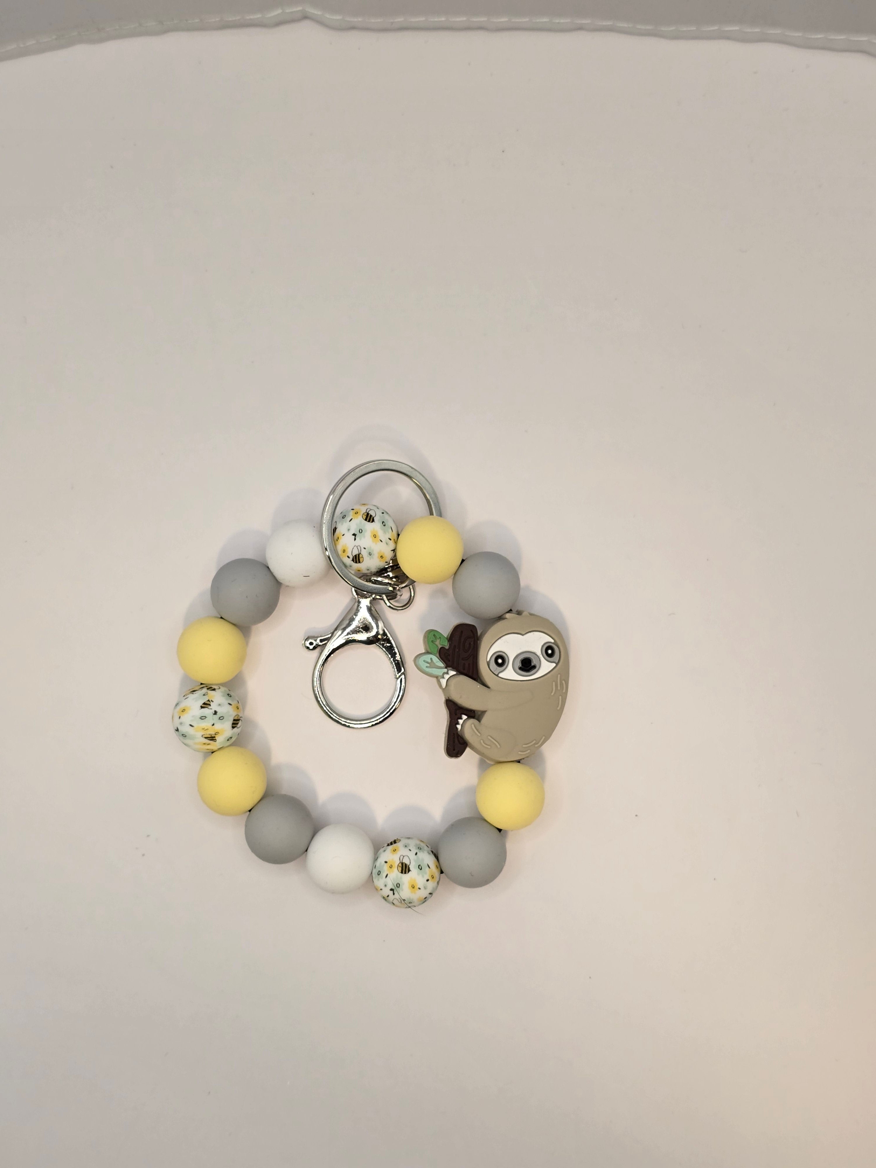 Silicone Beaded Wristlet