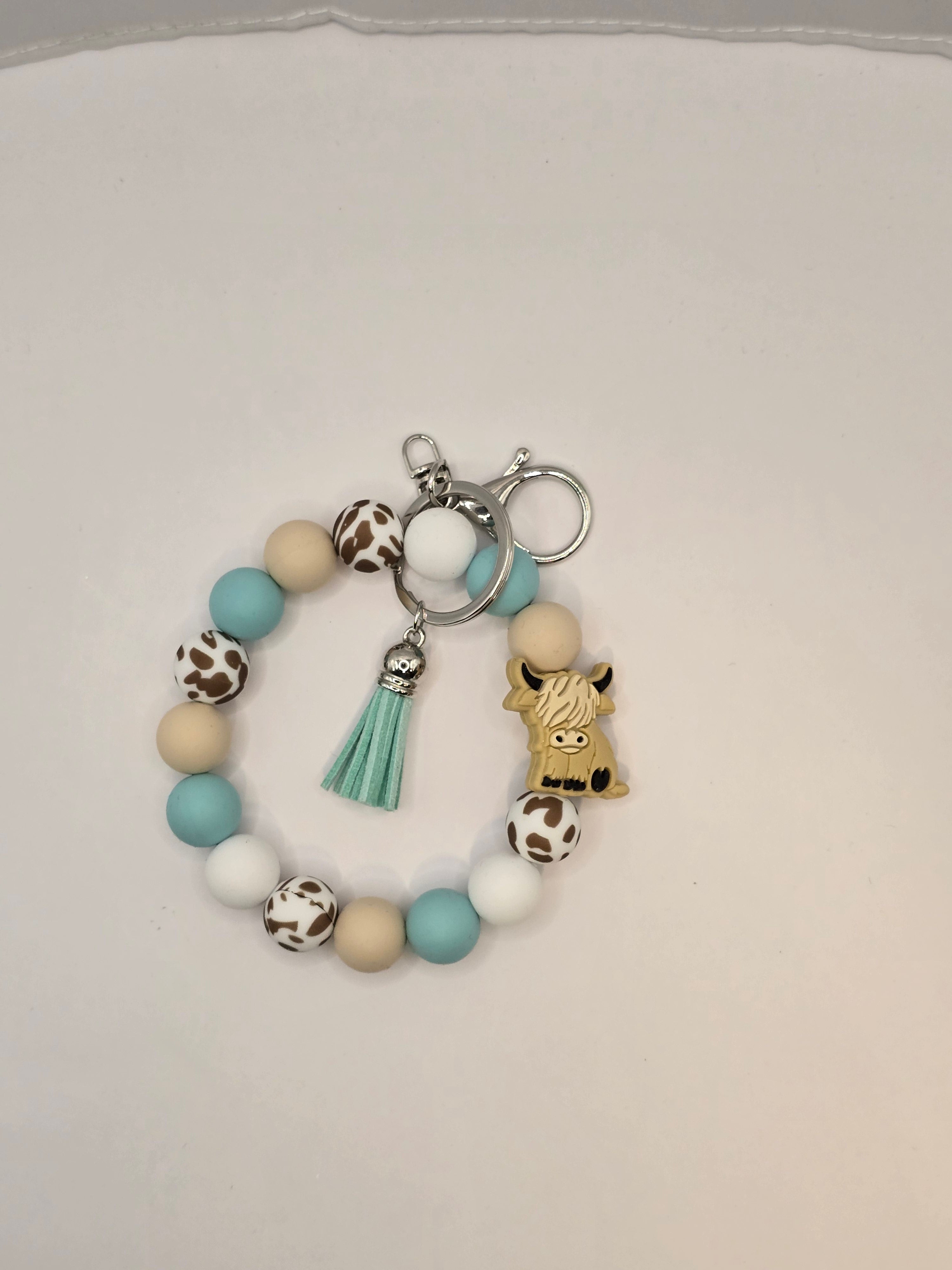 Silicone Beaded Wristlet