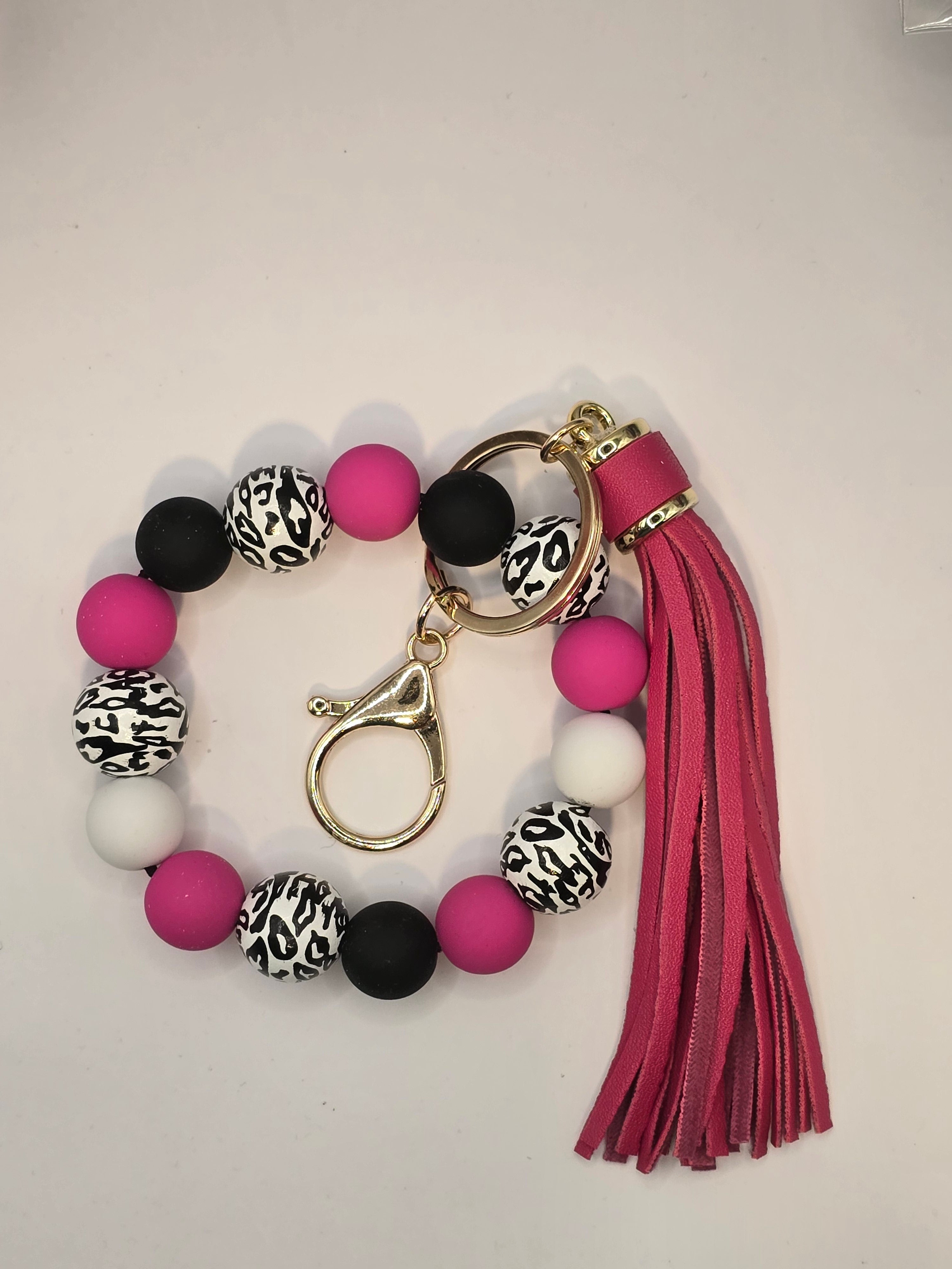 Silicone Beaded Wristlet