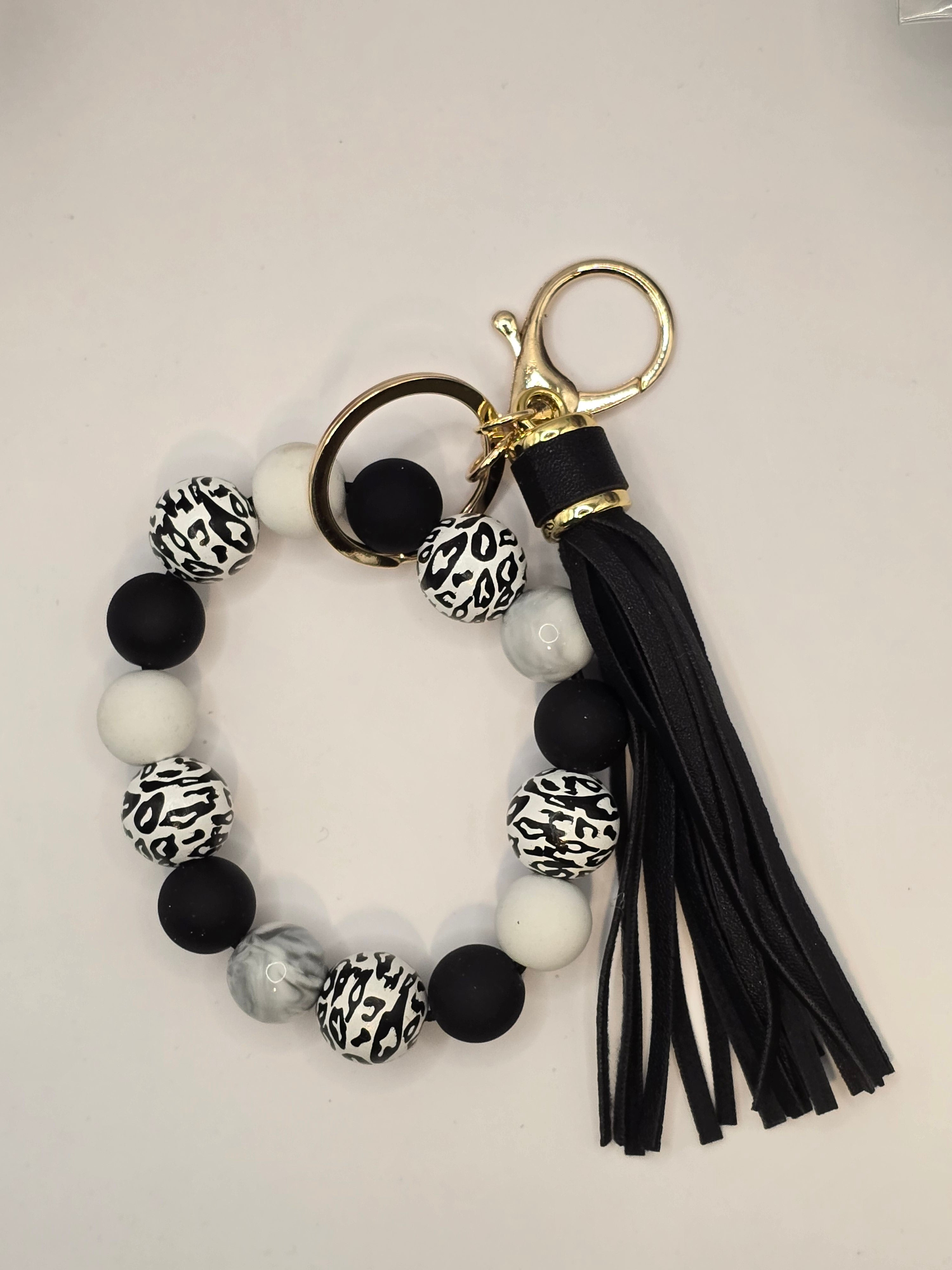 Silicone Beaded Wristlet