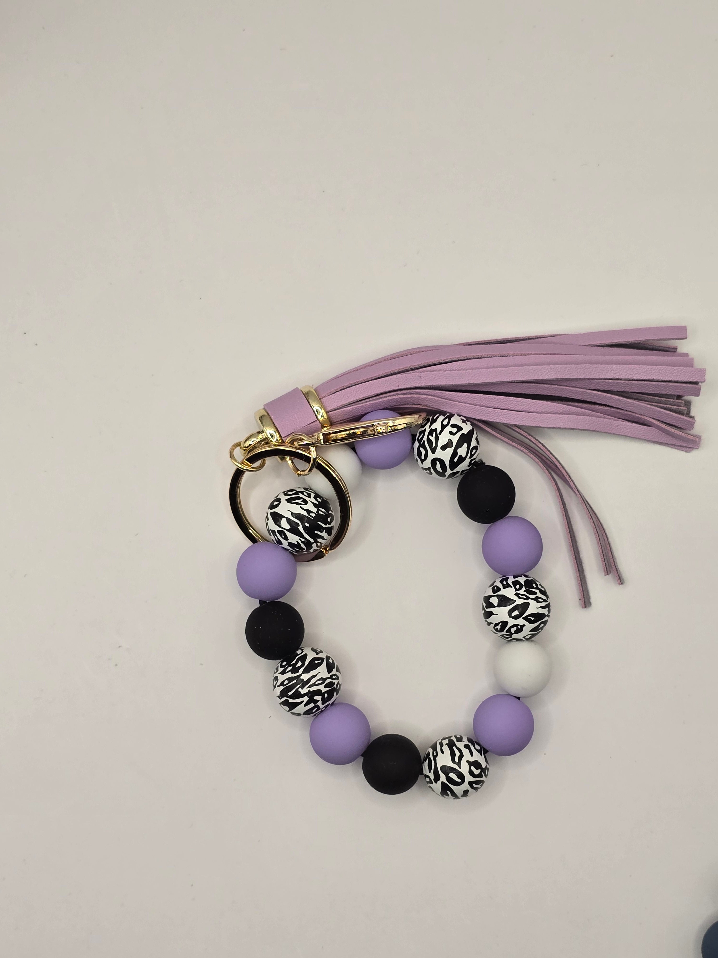 Silicone Beaded Wristlet