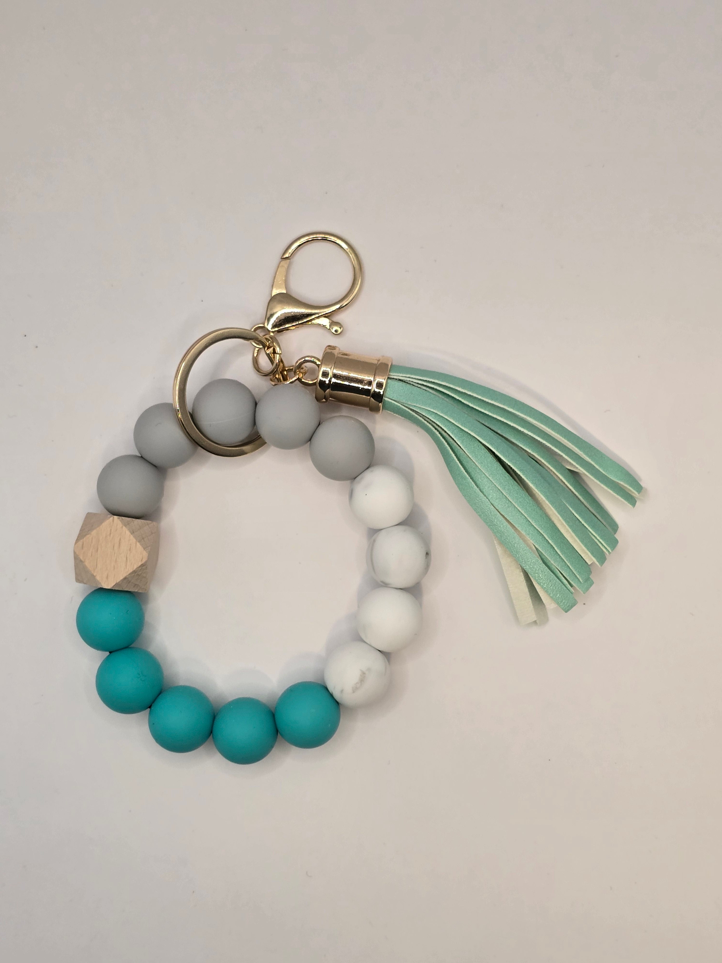 Silicone Beaded Wristlet