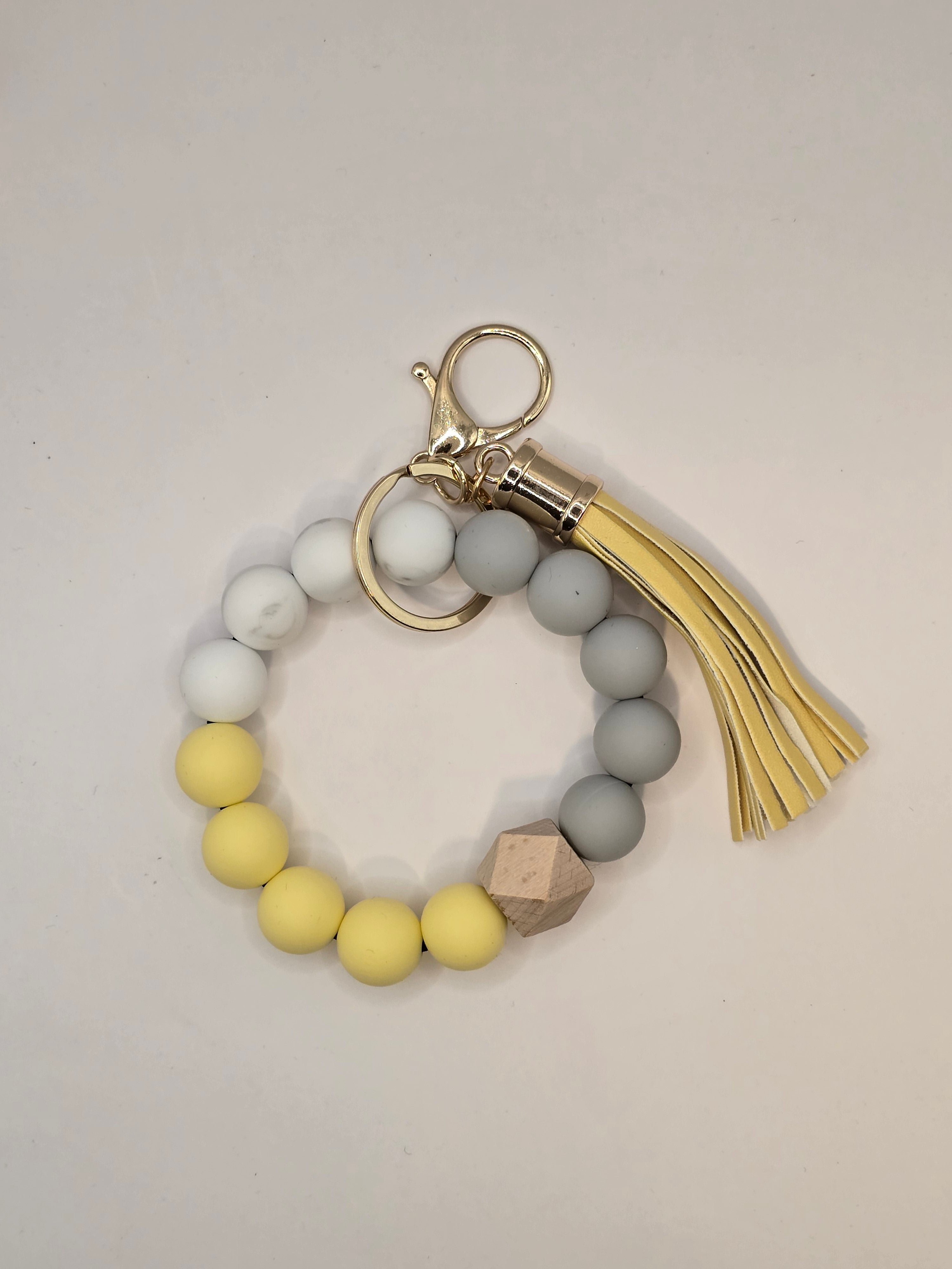 Silicone Beaded Wristlet