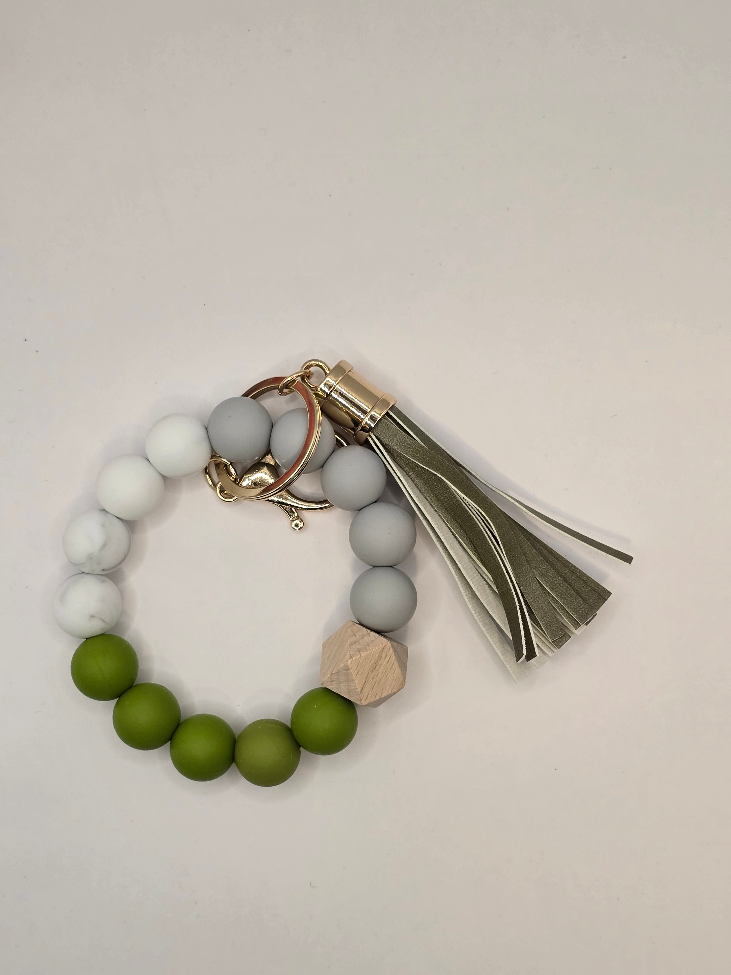 Silicone Beaded Wristlet