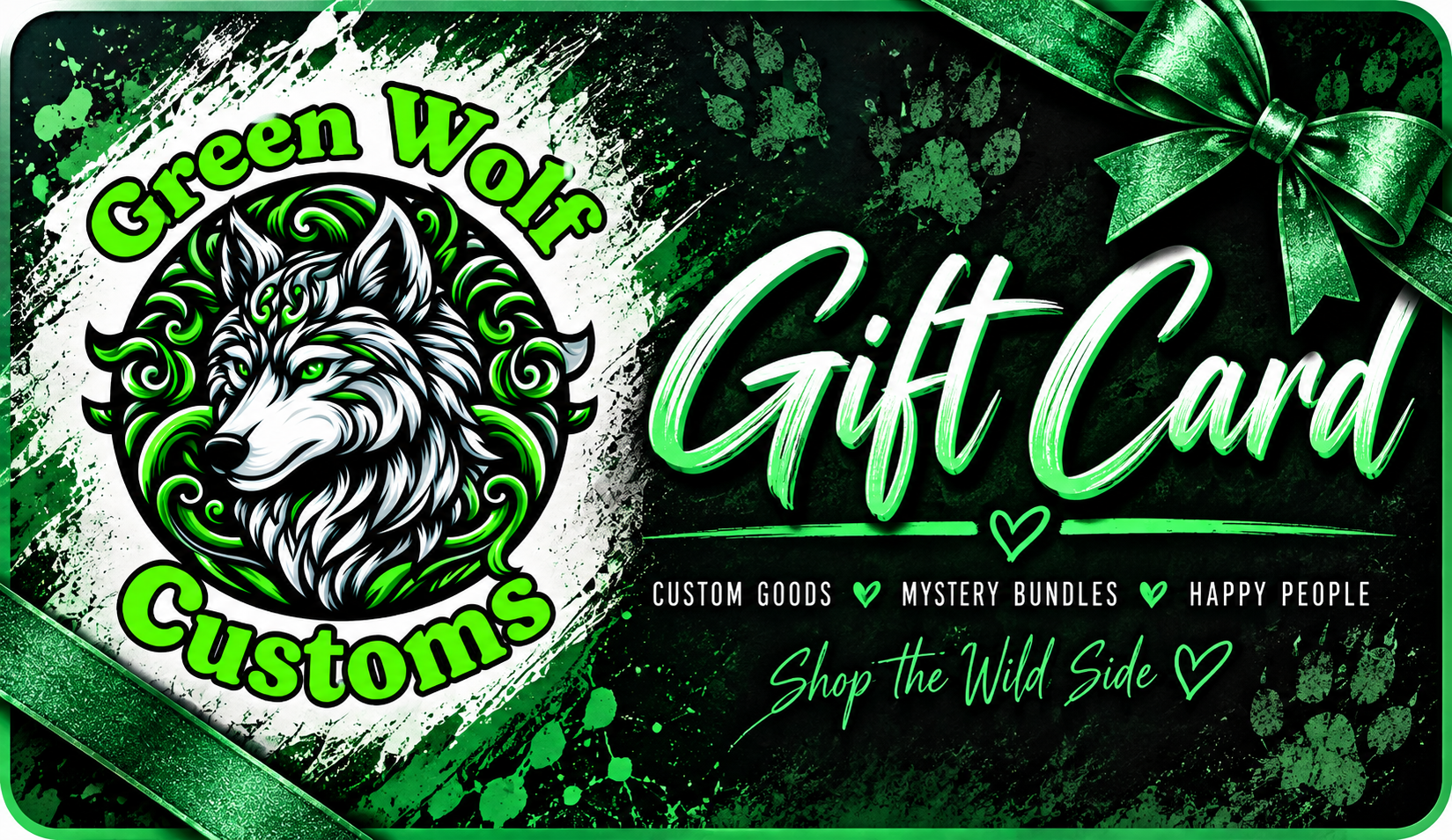Green Wolf Customs e-Gift Card